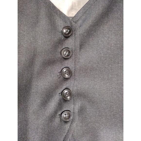 Apollo King Mens Super 160s Hand Tailoring Suit Jacket & Vest Char Black 44 - Picture 13 of 16